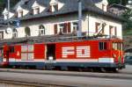FO - Deh 4/4II 96  MNSTER  am 02.08.1992 in DISENTIS - ZAHNRAD-GEPCKTRIEBWAGEN - Baujahr 1984 - SLM5291 - 1032 KW - Gewicht 49,50t - LP 15,50m - zulssige Geschwindigkeit 60/z30 km/h - Zughakenlast