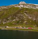 HGe 4/4 II 107  Grimsel  mit Glacierexpress am 11.