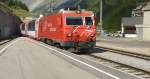 HGe 4/4 102 erreicht mit D 905 von St.Moritz am Nachmittag des 04.08.11 den Zielort Zermatt.