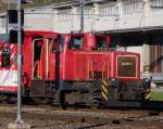 Schma Rangierlok der MGB, Tm 2/2 4971 in Andermatt, 2.10.11