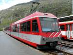 MGB - Tag der offenen Tr in der Depot/Werksttte im Glisergrund - Triebzug BDSeh 4/8 2052 fr den Zubringerdienst Brig Bahnhof - Depot/Werksttte am 27.04.2013