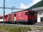 MGB - Deh 4/4 93 vor Regio in Oberwald am 17.08.2013