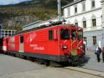 MGB - Zahnrad Triebwagen De 4/4 96 in Brig am 25.10.2013