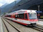 MGB - Triebzug ABDeh 4/8 2027 in Visp am 14.08.2015