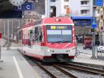 MGB - Triebzug ABDeh 4/8  2026 bei der einfahrt im MGB Bahnhof Brig am 16.02.2016