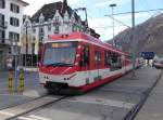 MGB - Triebzug ABDeh 4/10  2013 beim verlassen des MGB Bahnhof in Brig am 16.02.2016