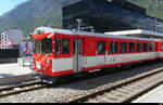 MGB - Steuerwagen mit Gep�ck/Veloabteil  BDt 2241 im Bhf. Visp am 20.07.2026