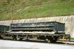 MGB exBVZ - F 2793 am 23.05.1997 in Zermatt - Schotterwagen mit Kippmulde 2-achsig mit 1 offenen Plattform - Baujahr 1960 - SIG/Wirz - Gewicht 9,10t - Ladegewicht: 13,00t - LP 8,62m - zulssige