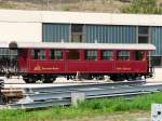 MGB - Personenwagen B 2225 im Werksttteareal von Brig.
Die Bilder vom Depot-Werkstttenareal wuren alle von Auserhalb des Gelnde gemacht Durch einen Zaun von einer ffentlicher Strasse die zum MGB Areal fhrt am  am 25.09.2009