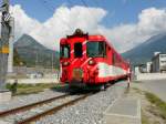 MGB - Regio nach Visp beim verlassen von Brig am 25.09.2009