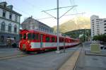 Ein Regionalzug der Matterhorn Gotthard Bahn fuhr am Abend vom 4.