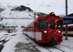 MGB Steuerwagen ABt4152 (SIG 1972) am Kopf des R621 von G�schenen (ab 07:53) nach Andermatt (an 08:03).