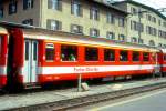 FO - A 4064 am 28.06.95 in ST.MORITZ - 1.Klasse PERSONENWAGEN fr den Einsatzt im Transitverkehr - Baujahr 1980 - SIG - Gewicht 15,00t - LP 17,92m - 36 Sitzpltze - zulssige Geschwindigkeit km/h 90