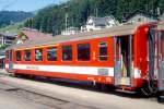 FO - ABt 4157 am 06.06.93 in DISENTIS - nachbeschaffte STEUERWAGEN-Serie fr vierteilige Pendelzge mit Deh 4/4II - Baujahr 1980 - SIG/BBC - Gewicht 15,80t - LP 17,91m - 24 Sitzpltze 1.Klasse, 15
