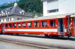 FO - B 4269 am 06.06.1993 in Disentis - Nachbeschaffung REISEWAGEN fr den Transitverkehr (bis 1980 im Pendelzugeimnsatz)- Baujahr 1968 - FFA/SIG - Gewicht 13,80/18,60t - LP 16,97m - 56 Sitzpltze