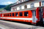 FO - B 4283 am 01.06.1993 in Disentis - Nachbeschaffung ZWISCHENWAGEN fr Pendelzge - bernahme 24.07.1980 - SIG - Gewicht 15,00t - LP 16,91m - 66 Sitzpltze 2.Klasse, 30 Stehpltze - zulssige