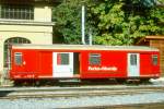 FO - D 4341 am 07.10.1996 in BRIG - GEPCKWAGEN - Baujahr 1961 - FFA - Gewicht 12,20t - Zuladung 6,00t - LP 13,73m - zulssige Geschwindigkeit km/h 90 - 3=25.09.1992 - Hinweis: Die Gepckwagenserie
