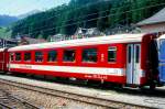FO - BR 4294 am 23.05.1998 in DISENTIS - 2.Klasse HILSFSSPEISEWAGEN fr den Einsatzt im Transitverkehr - Baujahr 1980 - SIG/FO - Gewicht 16,10t - LP 17,92m - 48 Sitzpltze - zulssige Geschwindigkeit