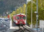 MGB - Einfahrender Regio von Andermatt in Brig am 25.10.2013