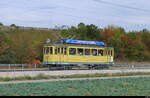 TransN / ANAT- Tram Be 2/4 45 unterwegs bei Les Ch�zards anl�sslich diverser Extrafahrten zwischen Boudry und Neuch�tel am 04.10.2026