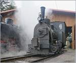 50 Jahre Blonay - Chamby; Mega Steam Festival: der kleinste  Gast : die G 2/2  Ticino  aus der Sammlung von Martin Horath.
Chaulin, den 10. Mai 2018 