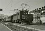 50 Jahre Blonay Chamby - MEGA BERNINA FESTIVAL: der Gegenzug , die Ge 4/4 182 mit dem 18206E ist in Blonay eingetroffen. So auf einen flüchtigen Blick erinnert das Bernina Krokodil etwas an die DB E 193.
9. Sept 2018 