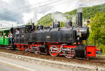 50 Jahre BC - MEGA STEAM FESTIVAL der Museumsbahn Blonay–Chamby:  Ganz unbemerkt hatte auch diese Lok ein Jubilum, denn sie wurde 100 Jahre alt.