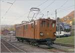 Ein ganz besonders Prunkstück der Blonay Chamby Bahn ist die Bernina Bahn RhB Ge 474 81; hier bei einer Rangierfahrt in Blonay.