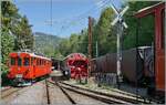 Der solo von Blonay kommende RhB Bernina Bahn ABe 4/4 I 35 der Blonay Chamby Bahn erreicht sein Ziel Chaulin Mus�e.

2. Mai 2026