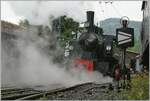 Die SEG G 2x 2/2 105 der Blonay Chamby Bahn rangiert bei eher garstigem Wetter in Chaulin Mus�e; durch den erw�hnten Wettereinfluss kommt die Dampfambiente weit mehr zur Geltung, als bei  sch�nem Wetter . 

10. Juni 2024

