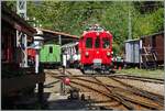 Die RhB Bernina Bahn ABe 4/4 N� 35 der Blonay Chamby Bahn ist mit ihrem Museumszug in Chaulin angekommen. 

23. August 2026