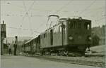 Festival Suisse de la vapeur (Schweizer Dampffestival 2025) - die sch�ne Bernina Bahn RhB Ge 4/4 81 der Blonay Chamby Bahn wartet in Blonay mit einem Museumszug auf die Abfahrt nach Chaulin. 

9. Juni 2025