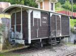 BC - Gterwagen K 111 ex YSteC  Abgestellt als Mobileslager im Museumsareal von Chamby am09.09.2007