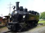 Dampflok G 2 x 2/2 105 ( ex SEG/MEG Nebenbahn Zell - Todtnau / Deutschland ) bei der Touristikbahn BC = Blonay - Chamby oberhalb Montreux im Museumsareal der BC am 09.09.2007