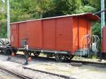 BC -Gterwagen ohne Beschriftung ex GFM X 1011 II am 09.09.2007 in Depot Chaulin 