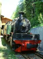 BC - Museumsbahn ex SEG G 2x 3/3 104 am 24.05.1999 in Chaulin - Dampflok - Name: ZELL - Baujahr 1925 - HANOMAG/10437 - Gewicht 56,00t - LP 11,56m - zulssige Geschwindigkeit 35 km/h - =03.08.1989 -