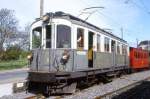 BC Museumsbahn - ex MCM BCFeh 4/4 6 am 19.05.1997 bei Blonay - 2./3.Klasse-Zahnrad-Triebwagen mit Gepckabteil - Baujahr 1909 - SLM/SIG/Al - 280 KW - Gewicht 30,00t - LP 9,40m - zulssige