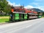 BC - Rangierfahrt mit 3 Wagen in Blonay am 12.06.2011