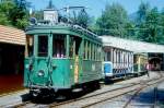 BC Museumsbahn Extrazug 51054 von Chaulin nach Weiche-(Blonay) am 24.05.1999 bei Blonay mit Triebwagen exBStB exBVB Ce 2/2 182 - ex LCD C 21 - exCGTE C4 3780 - Triebwagen exCGTE Fe 4/4 151.