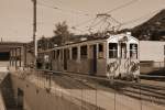 Museumsbahn Blonay-Chamby.MOB Triebwagen BCFe 4/4 Nr.11(1905)in Blonay.09.06.14
