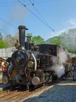   Pfingstdampf Festival bei der Museumsbahn Blonay-Chamby:   Die G 3/3 Dampftenderlokomotiven ex BAM Nr.