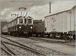 Der MOB  Triebwagen FZe 6/6 2002 ist mit seinem GmP von Chaulin kommend, in Blonay eingetroffen. 
Il y a 50 ans... le Blonay-Chamby / 50 Jahre  Blonay - Chamby  Museumsbahn.
17. Sept. 2016