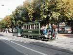Berner Dampftramway,Die Tram beim Hirschengraben am 13.10.02 