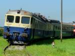 BMK - Triebwagen ABDe 4/8 244 ( ex OeBB , ex BLS )in Kallnach am 01.08.2009