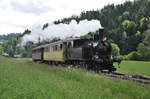 Die Damplok Ed 3/4 der DBB (Dampfbahn Bern) bei Sumiswald-Grünen.