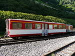 MGB - Personenwagen 1 Kl. A 2063 abgestellt in Gletsch am 04.08.2017