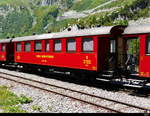 DFB - Personenwagen 1+2 Kl.  AB  4462  im Bahnhofsareal von Gletsch am 27.07.2018