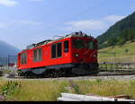 MGB / DFB - Diesellok HGm 4/4  61 unterwegs für die DFB Züge da zum Zeitpunkt der Aufnahme absolutes Fahrverbot für Dampflokomotiven im Kanton Wallis wahr ( Waldbrand Gefahr )  