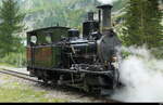 DFB - Dampflok HG 2/3  6 bei Rangierfahrt im Bahnhof Gletsch am 26.07.2026