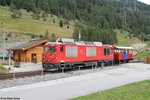 HGm 4/4 62 und der Dienstwagen X2982 am 4.9.2016 in Oberwald.